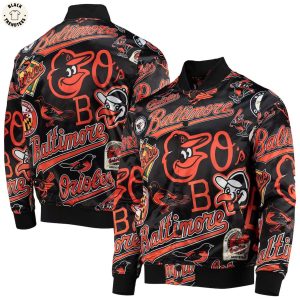 Baltimore Orioles Mascot Logo And Donal Bird Design Baseball Jacket
