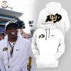 Colorado Buffaloes Football Ain’t Hard 2 Find Nike Logo Design On The Front Pocket White Hoodie And Pants