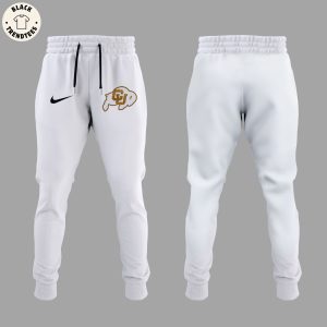 Colorado Buffaloes Football Design Logo Nike White Hoodie And Pants