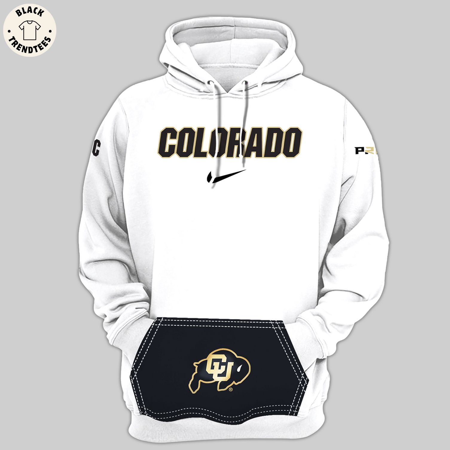 I Ain't Hard 2 Find Colorado Buffaloes Football Logo Nike White Hoodie And Pants
