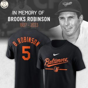 In Memory Of Brooks Robinson 1937-2023 B.Robinson Baltimore Mascot Logo Black 3D Hoodie