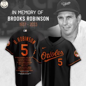 In Memory Of Brooks Robinson 1937-2023 Orioles 5 Design Baseball Jersey