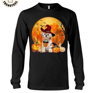Shih Tzu Trick Halloween Spooky Pumpkin Unisex Long Sleeve Shirt