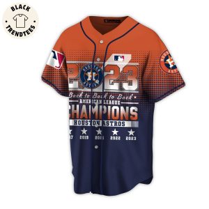 2023 American League Champions Houston Astros Logo Orange Blue Design Baseball