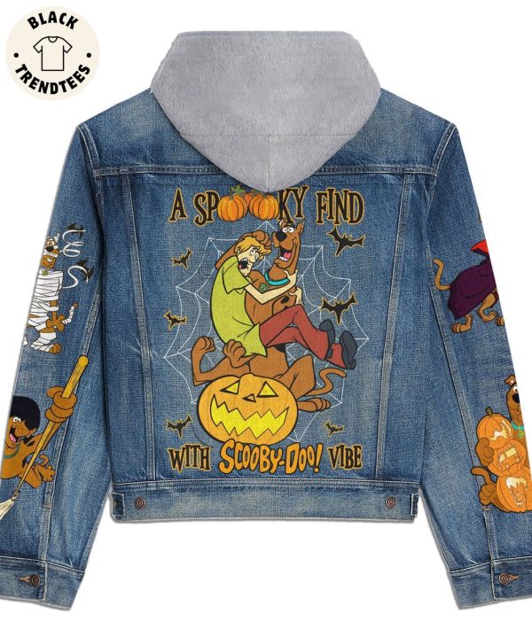 A Spooky Find With Scooby-Doo Vibe Hooded Denim Jacket