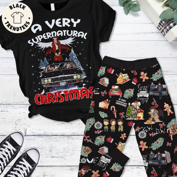 A Very Supernatural Christmas Car Design Pajamas Set