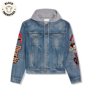 Arizona Diamondback Chase Field With Arizona Hooded Denim Jacket