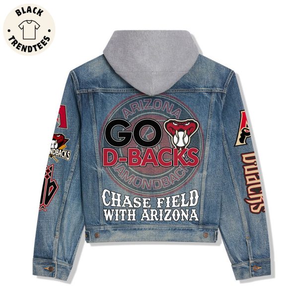 Arizona Diamondback Chase Field With Arizona Hooded Denim Jacket