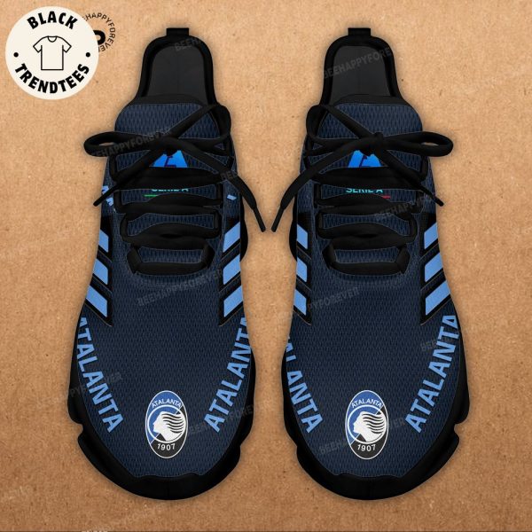 Atalanta Blue Mesh Striped Design Max Soul shoes