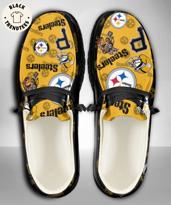 AVAILABLE NFL Pittsburgh Steelers Custom Name Hey Dude Shoes