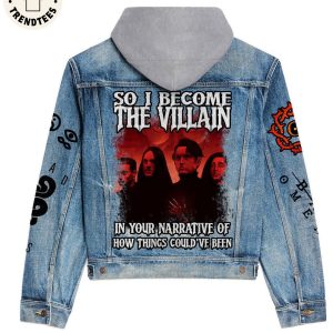 Bad Omens Rock Band American Snake Design Hooded Denim Jacket