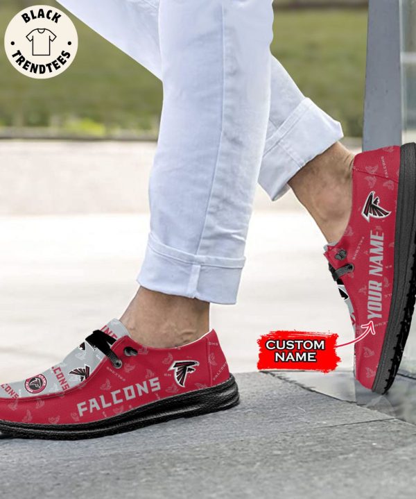 [BEST] NFL Atlanta Falcons Custom Name Hey Dude Shoes