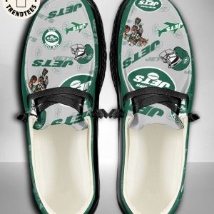 [BEST] NFL New York Jets Custom Name Hey Dude Shoes