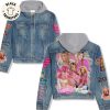 Coco Halloween Design Hooded Denim Jacket