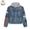 Buffalo Bills Bills Mafia Billy Mascot Design Hooded Denim Jacket