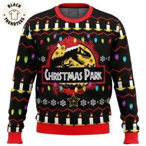 Christmas Park Jurassic Park Ugly Christmas Sweater
