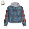 Buffalo Bills Bills Mafia Billy Mascot Design Hooded Denim Jacket