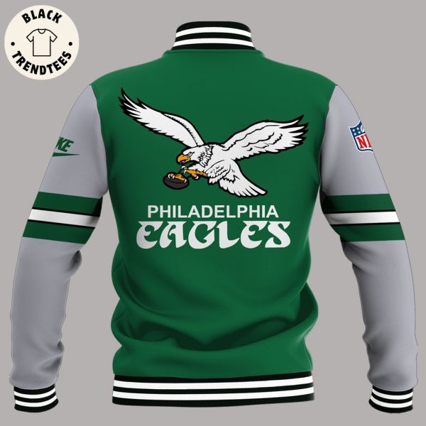 Coach Nicholas John Sirianni’s Philadelphia Eagles Logo Design Baseball Jacket
