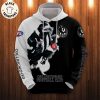 Collingwood Football Club Mascot White Black Mixed Together Design 3D Hoodie