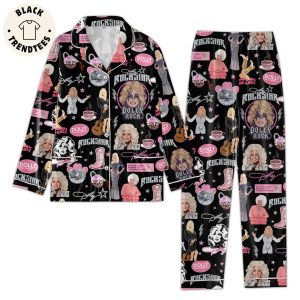 Dolly For President Rockstar Black Pijamas Set