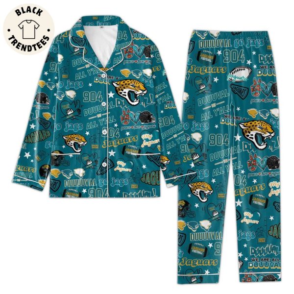 Duuuval Jaguars My Jaguar Tiger Design Pajamas Set