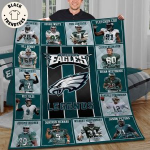 Eagles Legends Mascot Design Blanket