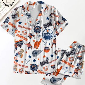 Edmonton Hockey Olders Mcjesus Design Pijamas Set