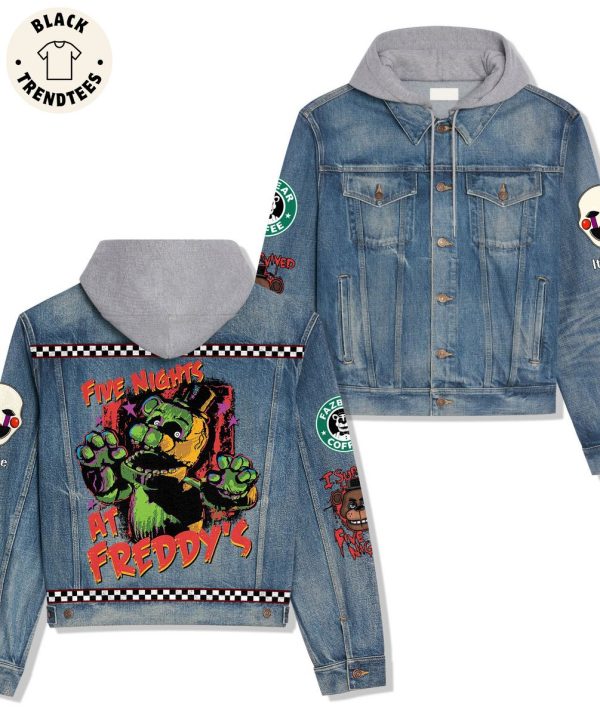 Five Nights At Freddys Hooded Denim Jacket