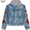 Grateful Dead Rock Band American Let There Be Songs To Fill The Air Hooded Denim Jacket