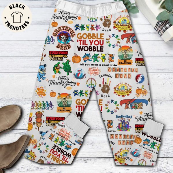 Grateful For You Happy Thanksgiving Pajamas Set