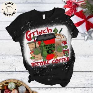 Grinch Whoville Coffee Before Coffee Design Pajamas Set