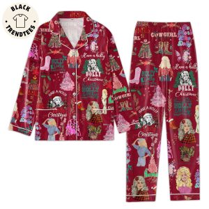 Have A Holly Dolly Christmas Portrait Design Pijamas Set