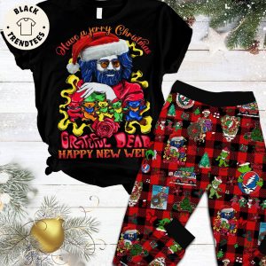 Have A Jerry Christmas Grateful Bear Skull Design Pajamas Set