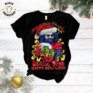 Have A Jerry Christmas Grateful Bear Skull Design Pajamas Set