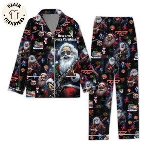 Have A Very Jerry Chritstmas Black Design Pajamas Set