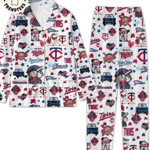 HOT TREND Minnesota Twins Cities American League White Pijamas Set