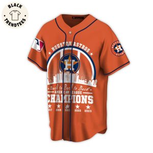 Houseton Astros American League Logo Design On Sleeve Baseball Jersey