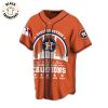 Houseton Astros American League Logo Design On Sleeve Blue Baseball Jersey