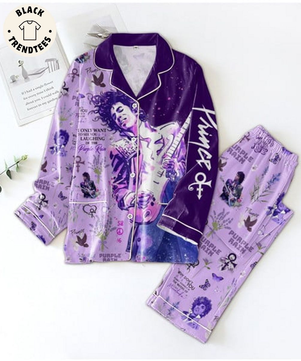 I Only Want To See You Laughing In The Purple Rain Pijamas Set