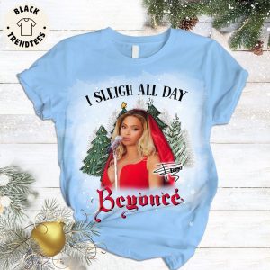 I Sleigh All Day Beyonce Christmas Portrait Design Pajamas Set