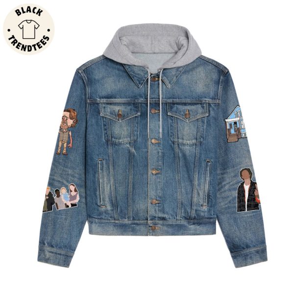 In A World Full Of Kardashians Be A Gallagher Hooded Denim Jacket