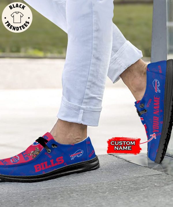 LIMITED NFL Buffalo Bills Custom Name Hey Dude Shoes