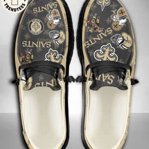 LUXURY NFL New Orleans Saints Custom Name Hey Dude Shoes