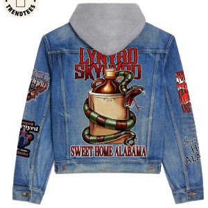 Lynyrd Skynyrd Rock Band American Sweet Home Alabama Hooded Denim Jacket