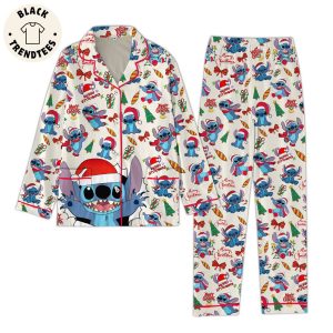 Merry Stitchmas Christmas Design Pajamas Set