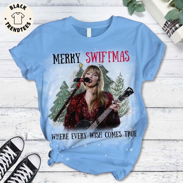 Merry Swiftmas Where Every Wish Comes True Design Pajamas Set