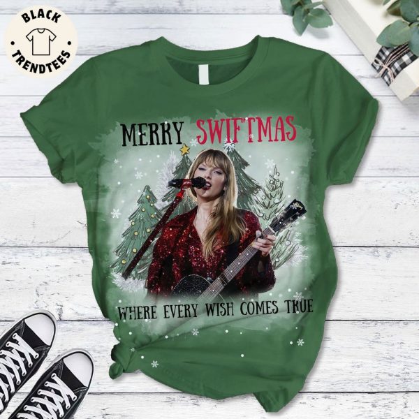 Merry Swiftmas Where Every Wish Comes True Design Pajamas Set