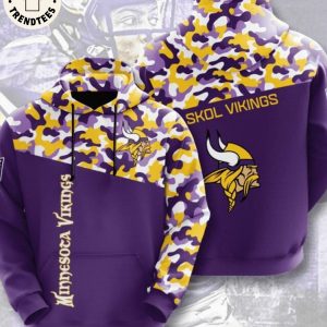 Minnesota Vikings  Skol Vikings Logo Hoodie And Pants