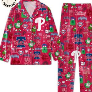 MLB Philadelphia Phillies Harfer 3 Phillies ILL Nola 27 Red Pijamas Set