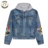 Wonderful Nightmare 1993 Skull Design Hooded Denim Jacket